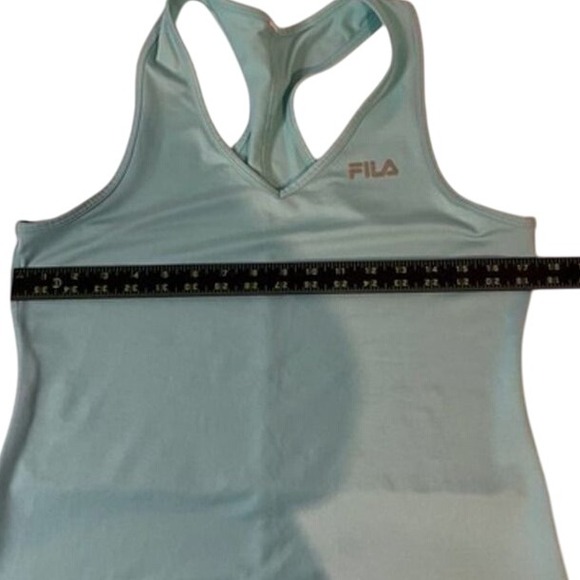 FILA Athletic Razorback Tank Top Seafoam Green Workout Exercise Athleisure - Picture 4 of 6
